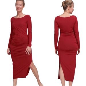 Universal Standard | Simone Long-Sleeve Ruched Dress, Size Small (14-16)